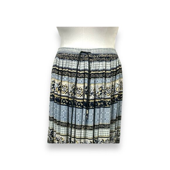 Sag Harbor Vintage Women’s Boho Hippie Maxi Skirt, Blue/Black, size XL - Picture 2 of 9